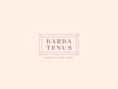 Logo for Barba Tenus branding design flat logo logodesign logos logotype minimal minimalism minimalist minimalist logo minimalistic pastel typography vector