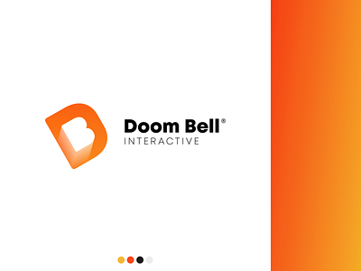 Doom Bell branding design flat illustrator logo logotype minimal typography vector