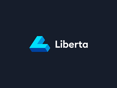 Liberta blues branding dark design flat illustrator logo logotype minimal minimalism minimalist vector