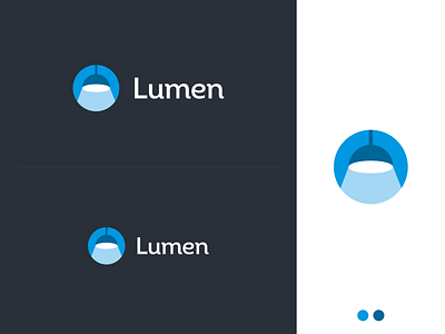 Lumen blue branding chandelier design flat illustrator lamp light logo logotype minimal minimalism minimalist minimalistic pastel vector