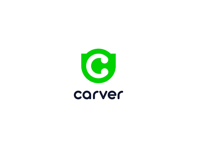 Carver branding c c letter logo design flat green icon illustrator logo logotype minimal minimalism minimalist minimalistic pastel vector