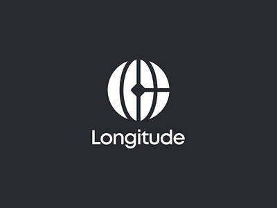 Longitude branding crypto design flat gray grey icon logo logotype minimal minimalism minimalist minimalistic money trade trading vector