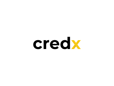 Credx branding design logo logotype minimal minimalism minimalist minimalistic typography vector yellow