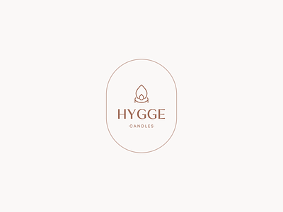 Hygge Candles branding candle candles design flat ground hygge icon logo logotype minimal minimalism minimalist minimalistic pastel vector