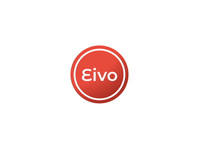 Eivo branding design gradient grains grainy logo logotype minimal minimalism minimalist minimalistic noise red vector