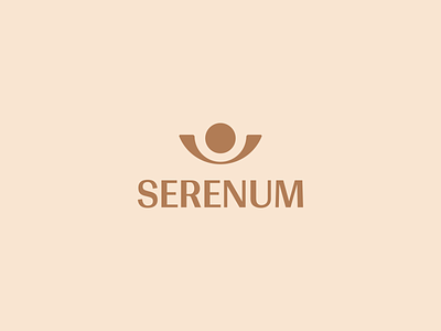 Serenum biege branding design elegant flat logo lux luxury minimal minimalism minimalist minimalistic pastel vector yellow