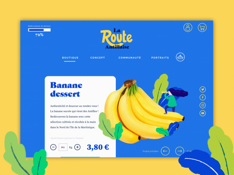 Banana Project design graphic design illustration web design