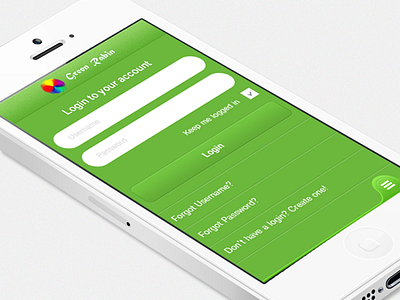 Login Page app application design homepage interface ios iphone mockup template ui web website