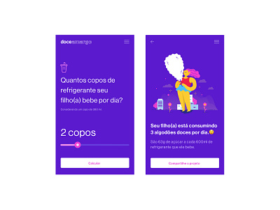 Doce Amargo app design illustration ui ux web