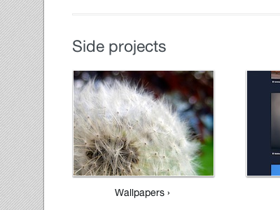 Side projects homepage image thumb website
