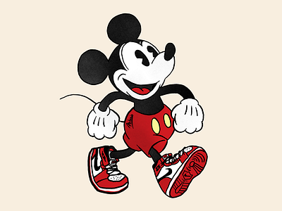 Mickey Mouse Jordan 1 S 3d art 3d artist adidas originals animation branding cinema 4d clean design flat icon illustration illustrator logo minimal nike shoes typography vector website yeezy