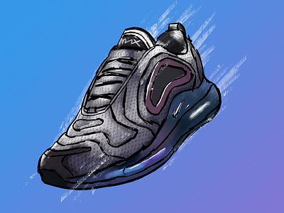 AirMax 720 3d art 3d artist adidas originals animation branding cinema 4d clean design flat icon illustration illustrator logo minimal nike shoes typography vector website yeezy