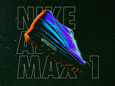 Nike Am1 01 3d art 3d artist 3dart animation branding cinema 4d clean design flat icon illustration illustrator logo minimal nike shoes sneakers typography vector website