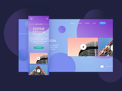 Define Design 30daychallenge 30daysofdesign concept design idea ui webdesign website