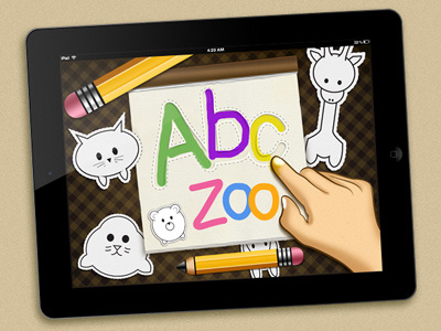 ABC zoo App abc app carlitoxway children illustration ipad zoo