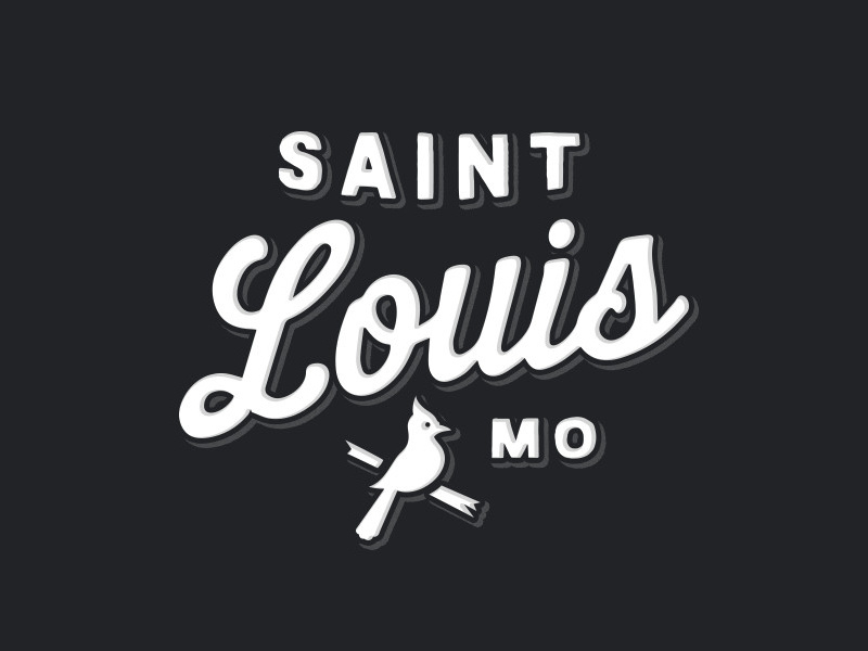 Saint Louis MO baseball cardinals mo st. louis stl fonts type typography