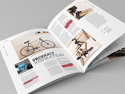 Magazine Layout a4 clean corporate design editorial design indesign letter magazine