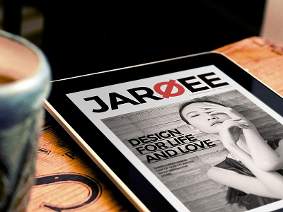 Jaroee Magz a4 clean corporate design editorial design indesign ipad letter magazine web design