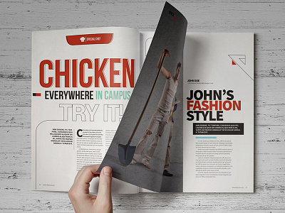Kimcil Magz a4 clean corporate design editorial design indesign ipad letter magazine web design