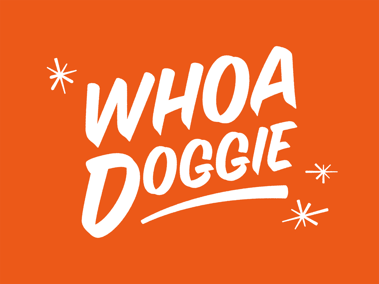 Whoa Doggie Logo brand brand design brand identity branding branding design chicago design dog doggo graphic design illustration logo pup retro sign painting vintage