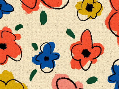 Flower Power Illustration design floral flowers graphic design illustration pattern retro spring vintage