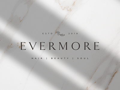Evermore Logo boho bride brand brand design brand identity branding branding design design logo natural makeup typography