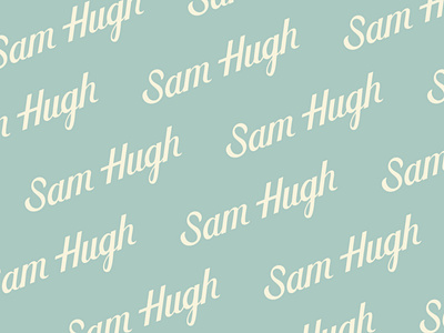 Sam Hugh Custom Type Logo austin texas brand brand design brand identity branding branding design custom type design logo typography