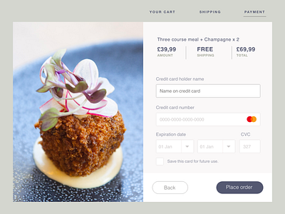 02 - Credit card checkout credit card checkout daily ui daily ui 002 ui ux ui daily uidesign