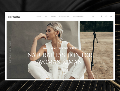 Fashion brand UI design brand design design exclusivebrand fashionbrand ui uidesign ux webdesign