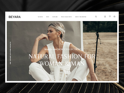 Fashion brand UI design