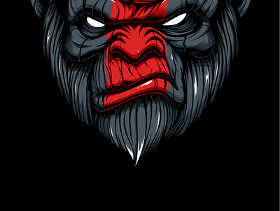 Mad ape design digital art fanart character design illustration sticker tshirt design typography