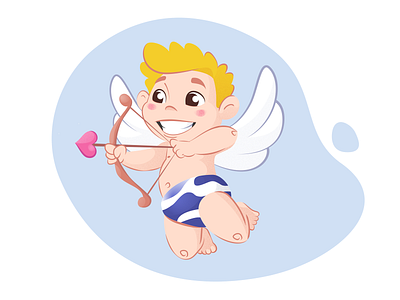 Cupid cupid heart illustration love miquido valentines valentines day