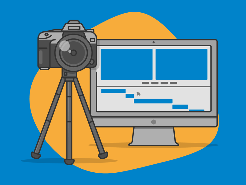 Easy Steps to Create High-Quality Videos for Your Practice design flat illustration vector web