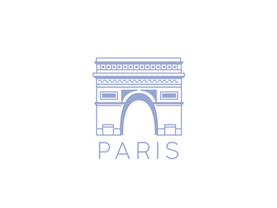 Arc de Triomphe france illustration landmark paris