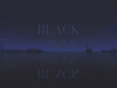 Black Swan adobeillustator illustration vector