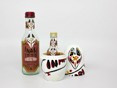 Inari Whiskey Design design illustration