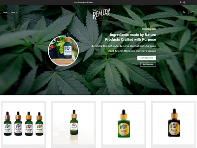 Website design for "The Remedy Care" elementor pro page design ui ux web webdesign website wordpress design