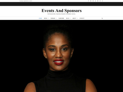 Website for Events and Sponsors design ui ux web website