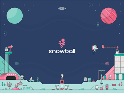 Snowball Splash Art adobe illustrator branding character cute flat design illustration minimalistic product design