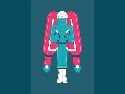 New Normal Group Start-Up Launch Illustration adobe illustrator astronaut branding character company illustration launch sci fi space spaceman start up