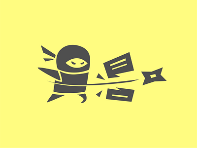 Bill Kill Settlement Illustration adobe illustrator application bill cartoon character design dynamic illustration ninja shuriken yellow