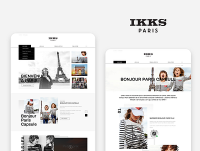 IKKS PARIS desktop webdesign