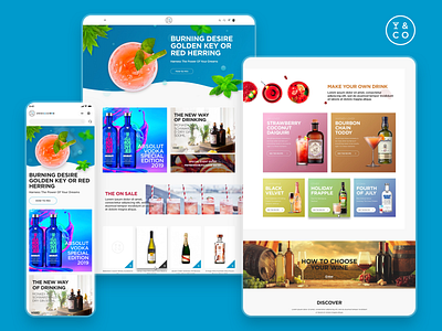 Drinks&Co by Pernod Ricard design desktop ui ux webdesign