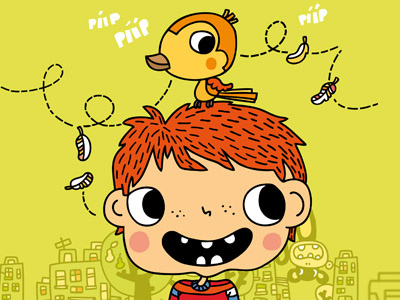 Happy Friends animal illustration childrens digital illustration picture book