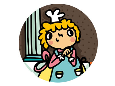Happy Little Cook cook illustration cute fairy tale illustration fun illustration illustration for children