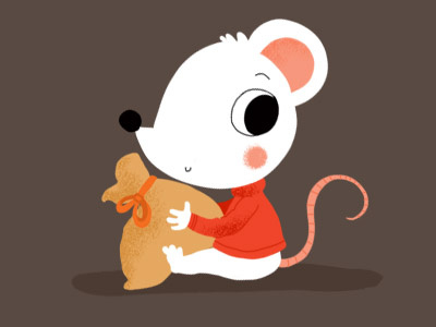 Little Mouse halloween illustration mouse