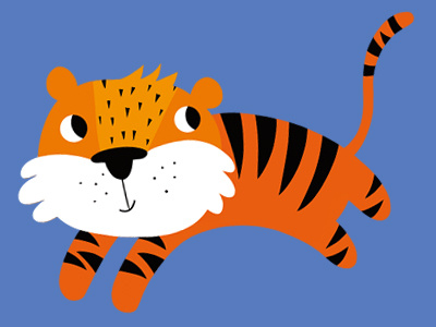Tiger childrens illustration illustration tiger tiger illustration