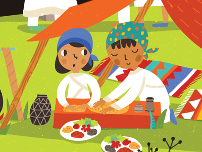 Ethiopia Cooking childrens illustration ethiopia ethiopian illustration granny illustration kidlitart
