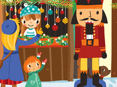 Christmas Market character illustration childrens book childrens illustration christmas christmas market illustration