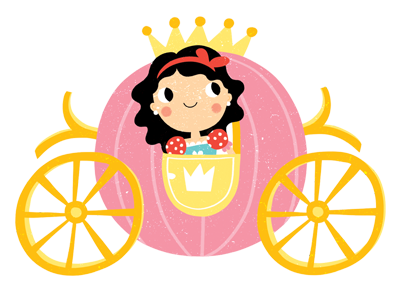 Princess Carriage carriage carriage illustration childrens book childrens illustration illustration kidlitart princess princess illustration